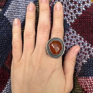 Brown Stone Statement Ring